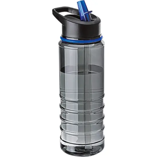 750ml Tritan Bottle With Straw Blue Unbranded